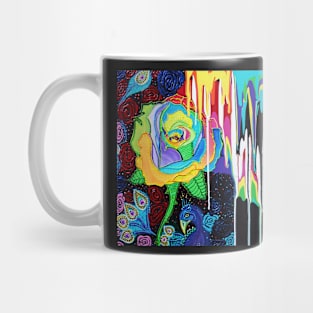 Rainbow Rose Mug